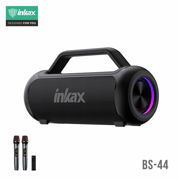 Inkax BS-44 TWS Portable Wireless Speaker - 120W, 16000mAh, Bluetooth 5.3 - Saif Al Najmi Kw